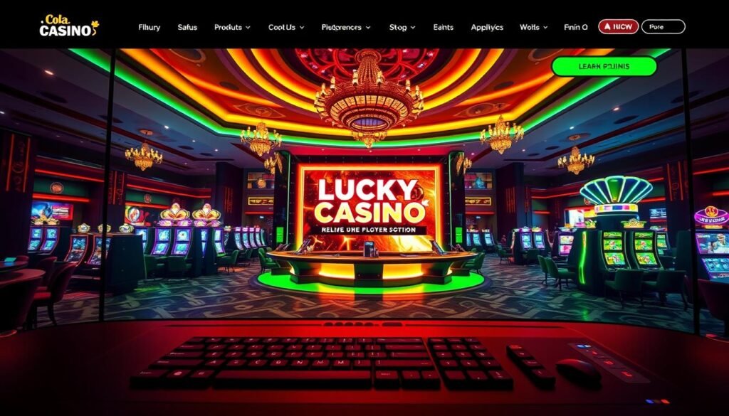 LuckyCola Casino Interface